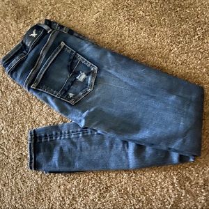 like NEW distressed jeggings